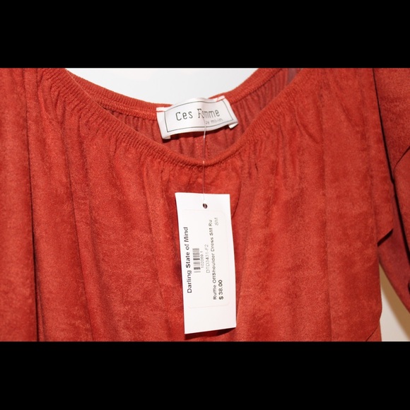 Suede cocktail dress - Picture 4 of 8